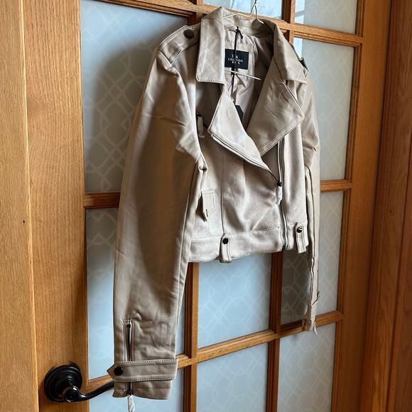 NWT! LA Coalition Women’s Sz Sm Faux Suede Long Sleeve Faux Pockets Zip Jacket - Picture 2 of 15